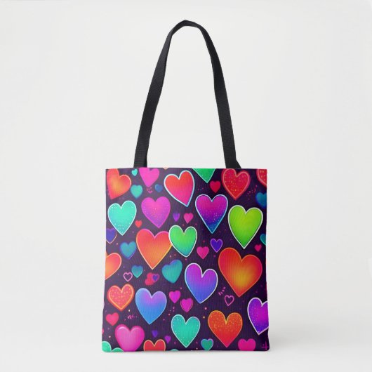 Neon Heart Symphony Tasche (Vorderseite)