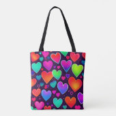 Neon Heart Symphony Tasche (Rückseite)