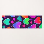 Neon Heart Symphony Yogamatte (Rückseite (Horizontal))