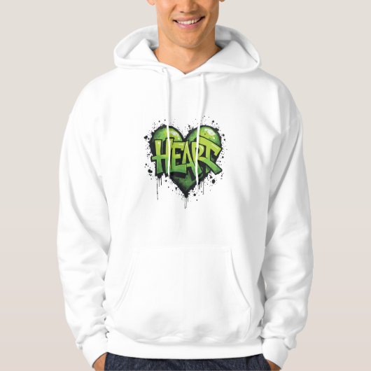 Neon Heartbeat Hoodie (Vorderseite)