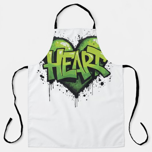 Neon Heartbeat Schürze (Vorderseite)