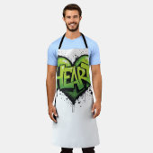 Neon Heartbeat Schürze (Getragen)