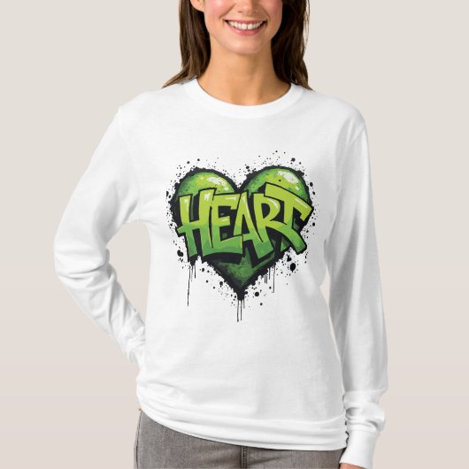 Neon Heartbeat T-Shirt (Vorderseite)