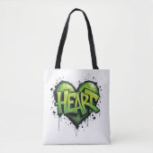 Neon Heartbeat Tasche (Vorderseite)