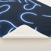 Neon Hearts Blue Sherpadecke (3/4)