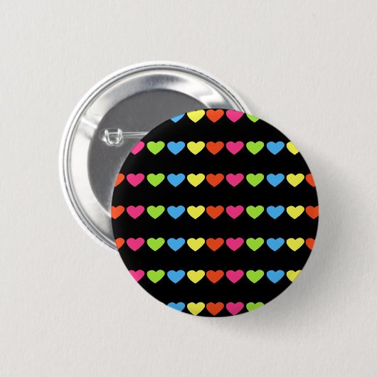 Neon Hearts Button (Vorne & Hinten)