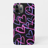 Neon Hearts Case-Mate iPhone Hülle (Rückseite)