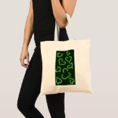 Neon Hearts Green Tragetasche (Vorderseite (Produkt))