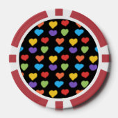 Neon Hearts Poker Chips (Multi) (Vorderseite)