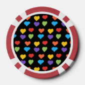 Neon Hearts Poker Chips (Multi) (Rückseite)