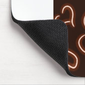 Neon Hearts Red Mousepad (Ecke)