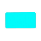 Neon hellblau 00ffff adressaufkleber (Vorne)