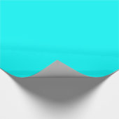 Neon hellblau 00ffff geschenkpapier (Ecke)