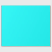 Neon hellblau 00ffff geschenkpapier (Flach)