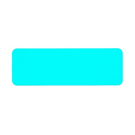 Neon hellblauer Hex Code 00ffff (Vorne)