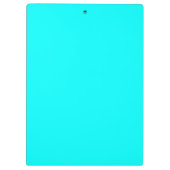 Neon hellblauer Hex Code 00ffff Klemmbrett (Rückseite)