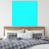 Neon hellblauer Hex Code 00ffff Leinwanddruck (Insitu (Schlafzimmer))