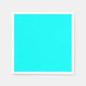 Neon hellblauer Hex Code 00ffff Serviette (Vorderseite)