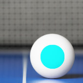 Neon hellblauer Hex Code 00ffff Tischtennisball (Netto)