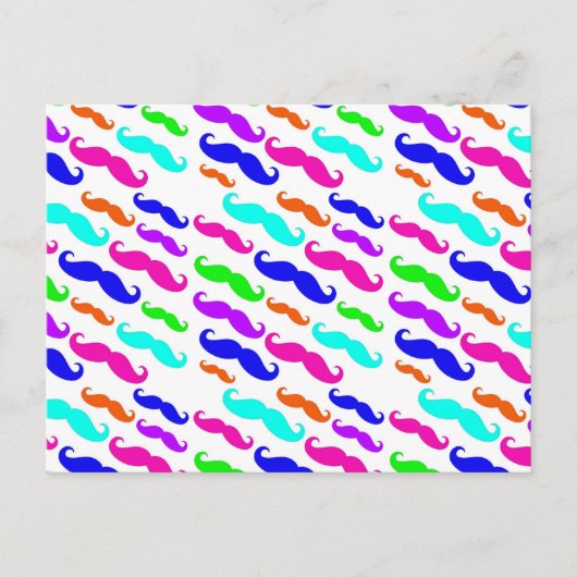 Neon helle Farben Schnüre Postkarte (Vorderseite)