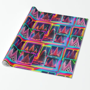 NEON, Helle, fluoreszierende TREEZY Ferien Wraps Geschenkpapier