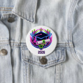 Neon-Helligkeit Abschluss-Logo Button (Beispiel)