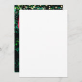 Neon Hello 40. Geburtstagsfeier Party Einladung (Vorne/Hinten)