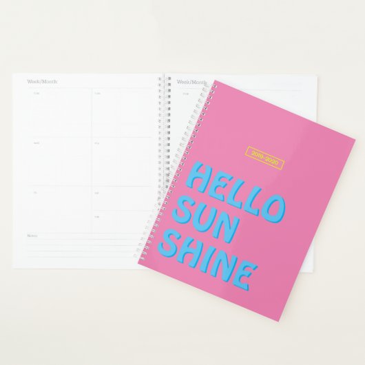 Neon Hello Sunshine 2019-2020 Planer (Anzeige)