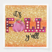 Neon Herbst Farbe anpassen Serviette (Vorderseite)