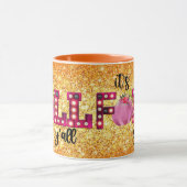 Neon Herbst Farbe anpassen Tasse (Zentrum)