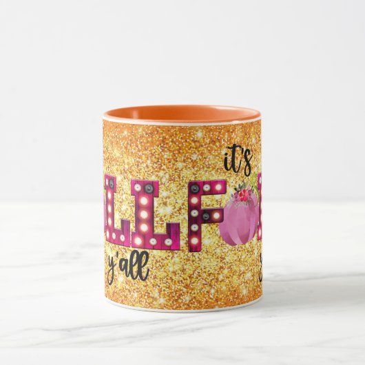 Neon Herbst Farbe anpassen Tasse (Zentrum)