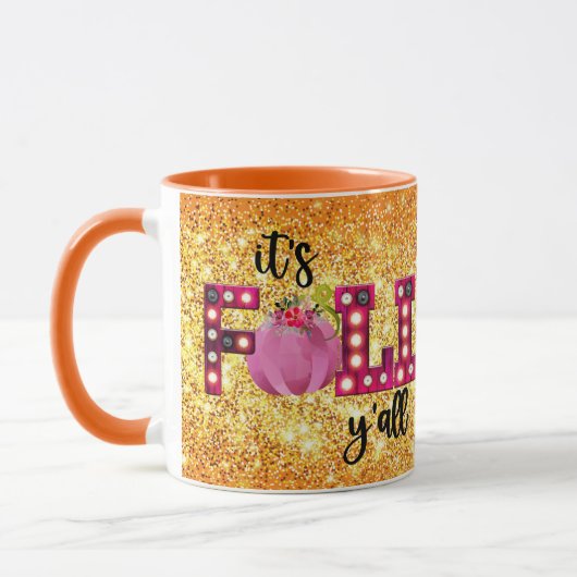 Neon Herbst Farbe anpassen Tasse (Links)