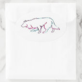 Neon Herd~Border Collie Sticker (Tasche)