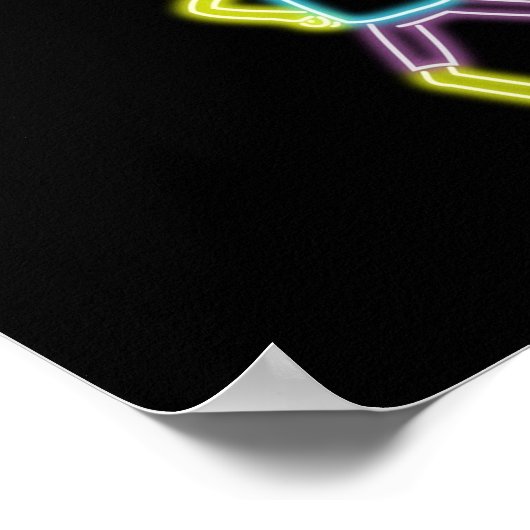 Neon Herr Poopybutthole Poster (Ecke)