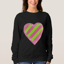 Neon-Herz Sweatshirt