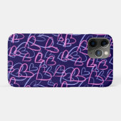 Neon-Herzen Case-Mate iPhone Hülle (Rückseite (Horizontal))