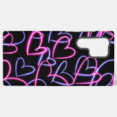 Neon-Herzen Samsung Galaxy Hülle (Rückseite (Horizontal))