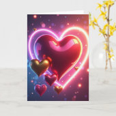 Neon Herzliches Muttertagskarten-Design Karte (Gelbe Blume)