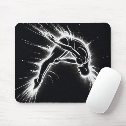 Neon High Diver Mousepad (Mit Mouse)