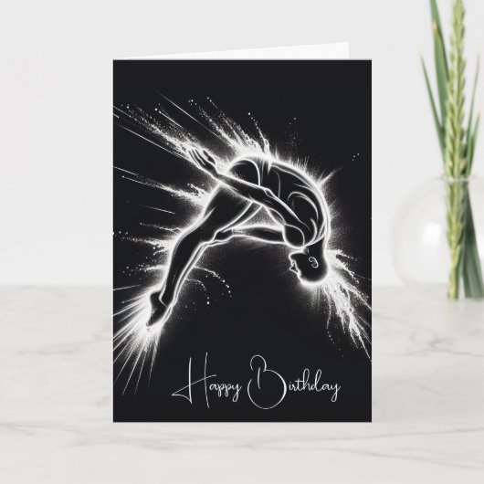 Neon High Diver on Black Karte (Vorderseite)