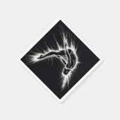 Neon High Diver on Black Serviette (Ecke)