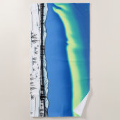 Neon Himmel Strandtuch (Vorderseite)