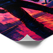 Neon-Himmelsdrift Poster (Ecke)