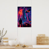 Neon-Himmelsdrift Poster (Küche)