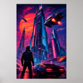 Neon-Himmelsdrift Poster (Vorne)