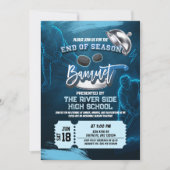 Neon Hockey End of Season Banquet Party Einladung (Vorderseite)