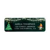 Neon Holiday Weihnachten Party Rücksendeadresse (Vorne)