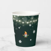 Neon Holiday Weihnachts-Party Pappbecher (Rückseite)
