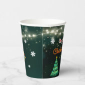 Neon Holiday Weihnachts-Party Pappbecher (Rechts)