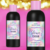 Neon Holographic Soap Shampoo Wasserdichtes Etiket Lebensmitteletikett